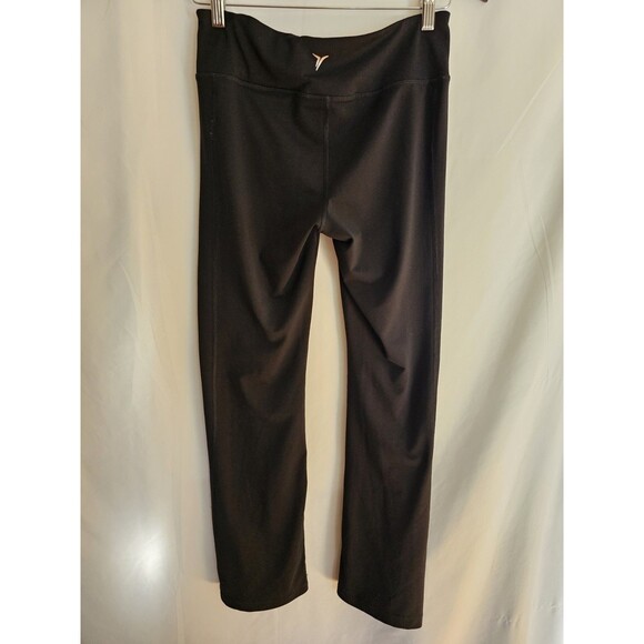 Old Navy Active Black Bootcut Yoga Pants Women’s Size Small Reversible Stretch - Picture 2 of 6